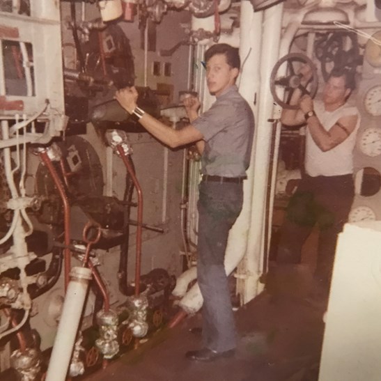 Jeff in McCaffery's boiler room